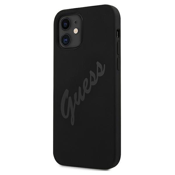 Guess GUHCP12SLSVSBK iPhone 12 mini 5,4" czarny/black hardcase Script